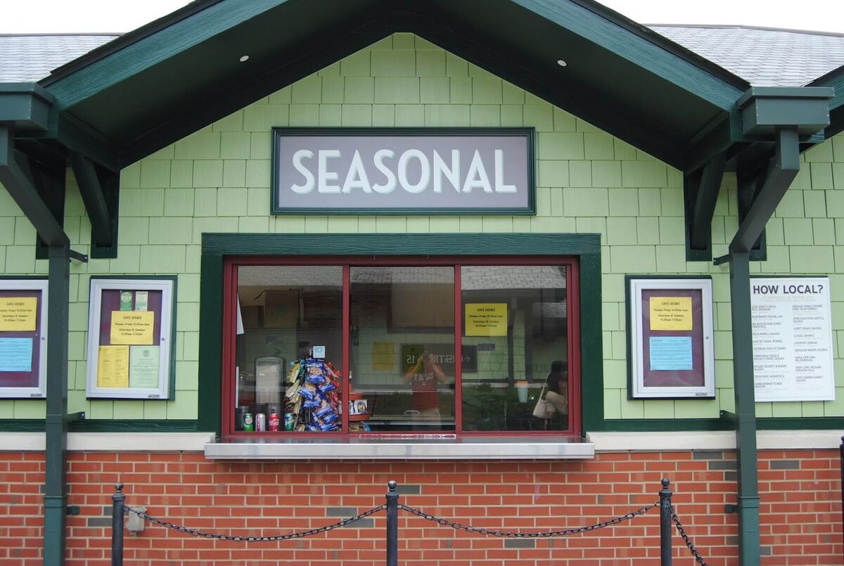 Newly painted commercial exterior