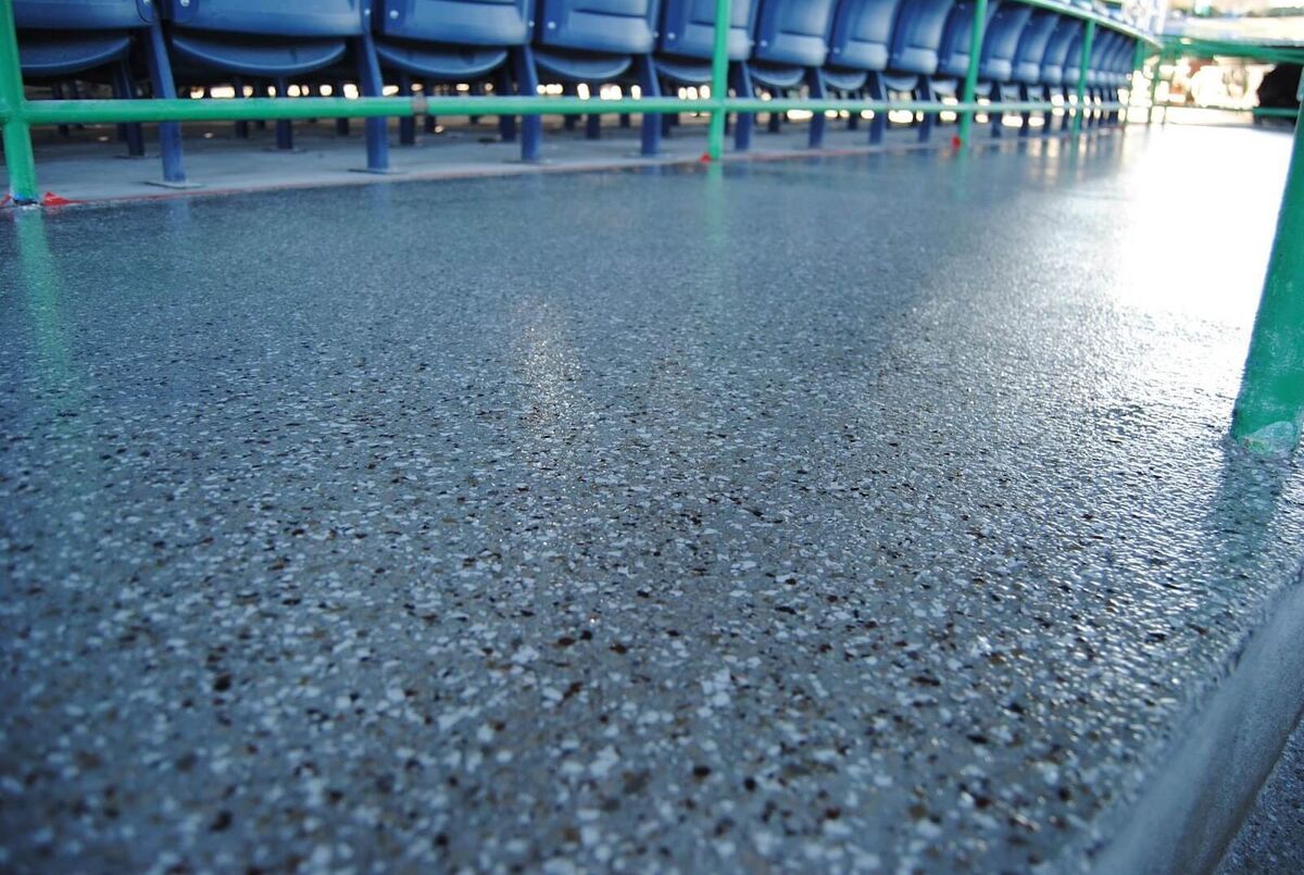 New concrete floor.