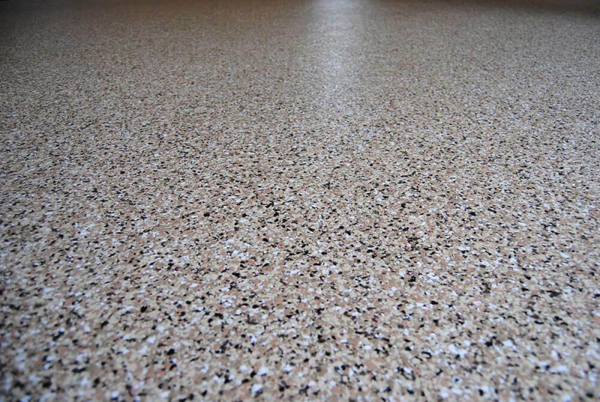 Epoxy coated commercial flooring in Raleigh